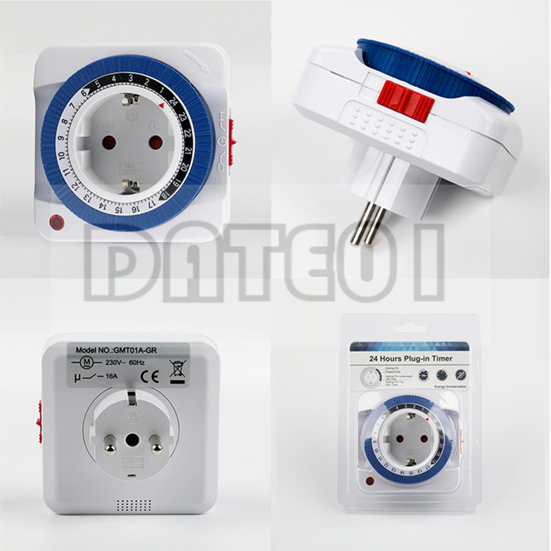 EU Plug In Mechanical Grounded - Smart Socket With Timer Countdown บทวิจารณ์และราคา