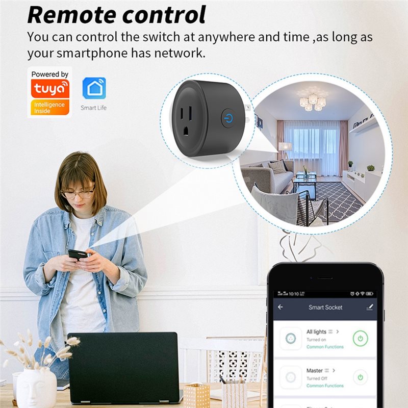 ปลั๊กไฟอัจฉริยะ WCS-TUYA พร้อม - Smart Plug Energy Monitoring Wifi บทวิจารณ์และราคา