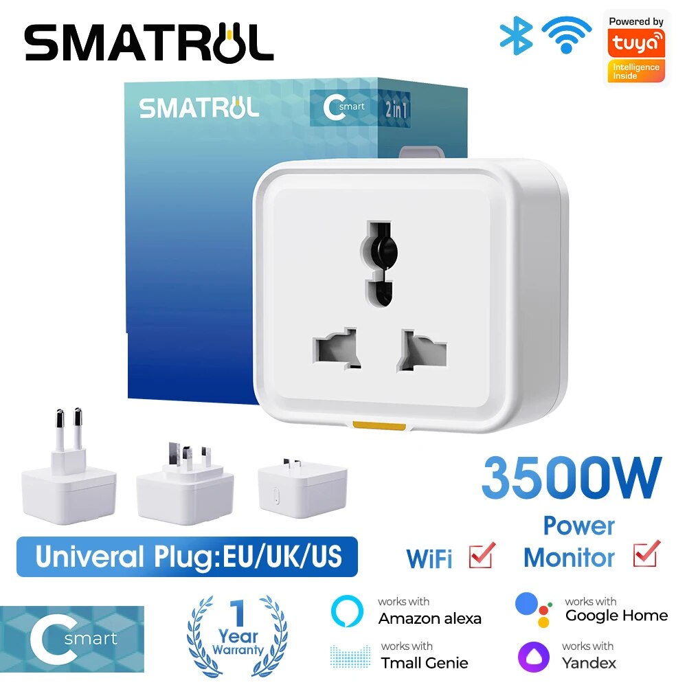 Tuya เต้ารับปลั๊กไวไฟไร้สายสำห - Smart Plug Energy Monitoring Wifi บทวิจารณ์และราคา