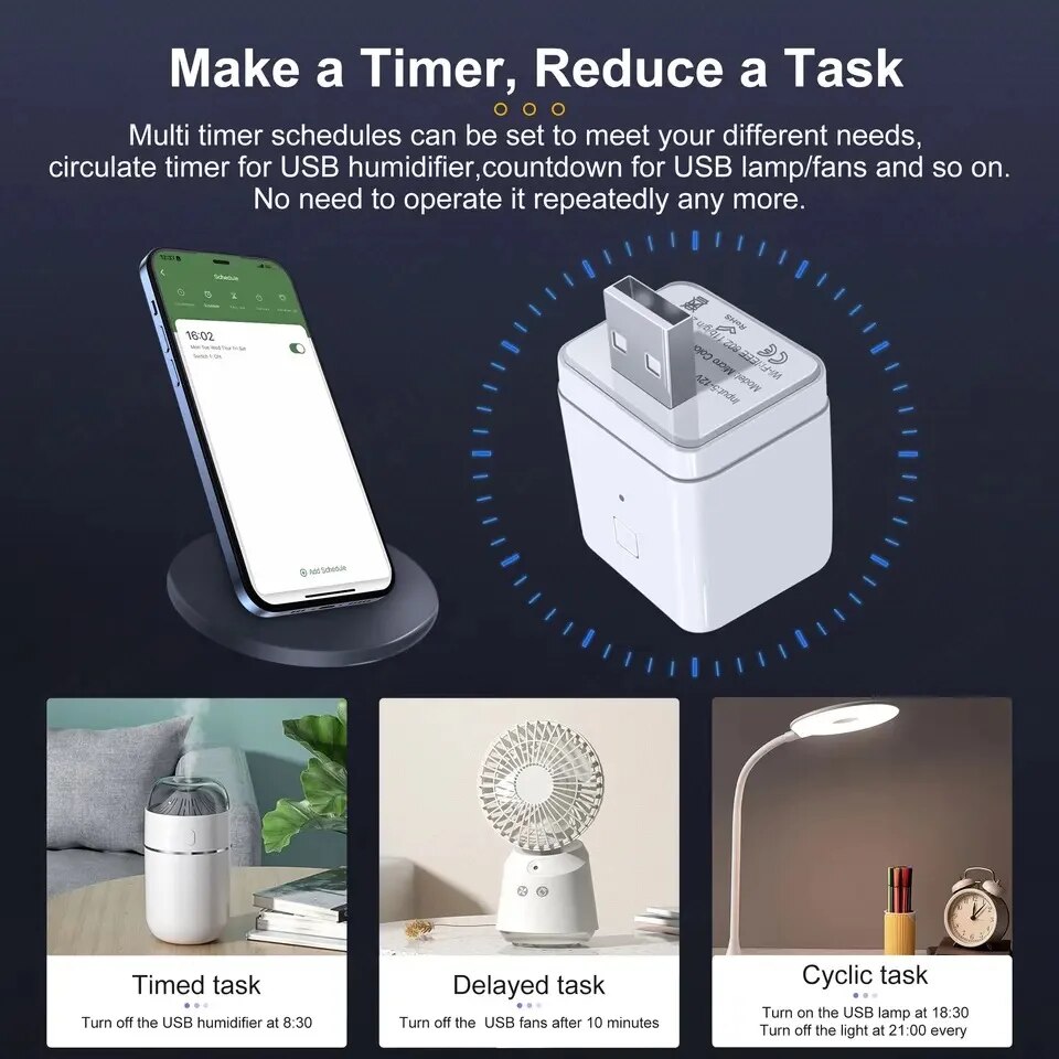 อะแดปเตอร์ USB อัจฉริยะ 5V อะแ - Smart Plug Mini Alexa Google บทวิจารณ์และราคา