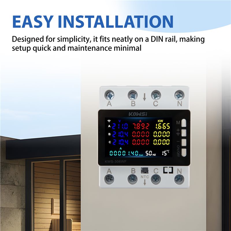 KOWSI Smart Tuya Wifi AC 85-29 - Energy Meter Din Rail Wifi บทวิจารณ์และราคา