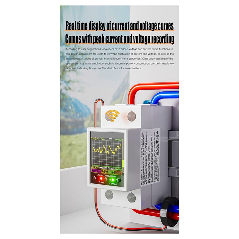 ABQU 100A ราง DIN อัจฉริยะ Tuy - Energy Meter Din Rail Wifi บทวิจารณ์และราคา