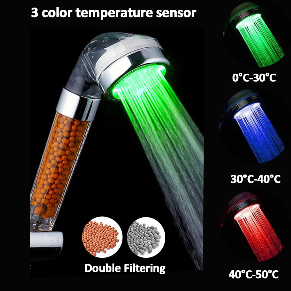 LED 3/7 สีหัวฝักบัวเปลี่ยนสีโด - Smart Plug Outdoor Waterproof บทวิจารณ์และราคา