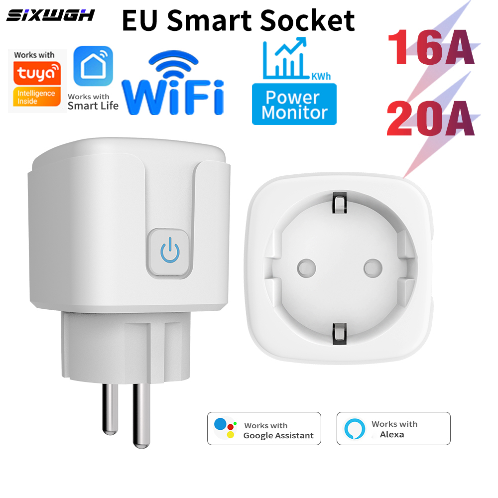 ปลั๊กไฟอัจฉริยะ Tuya WiFi ขนาด - Smart Plug Energy Monitoring Wifi บทวิจารณ์และราคา