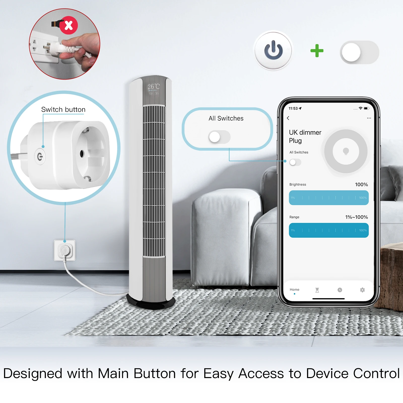 ปลั๊กไฟอัจฉริยะ MOES Tuya WiFi - Smart Plug Energy Monitoring Wifi บทวิจารณ์และราคา