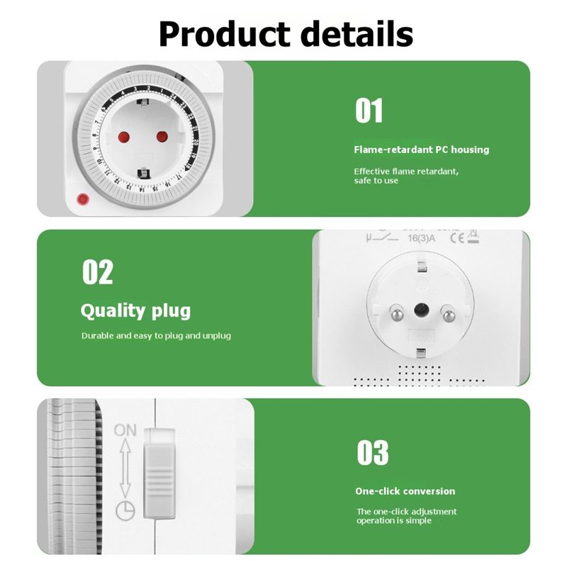 SYW-24 ตัวตั้งเวลาเปิด-ปิดอัตโ - Smart Socket With Timer Countdown บทวิจารณ์และราคา