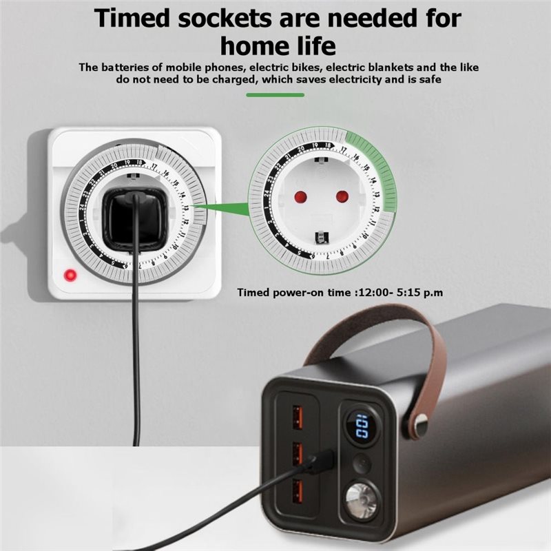 SYW-24 ตัวตั้งเวลาเปิด-ปิดอัตโ - Smart Socket With Timer Countdown บทวิจารณ์และราคา