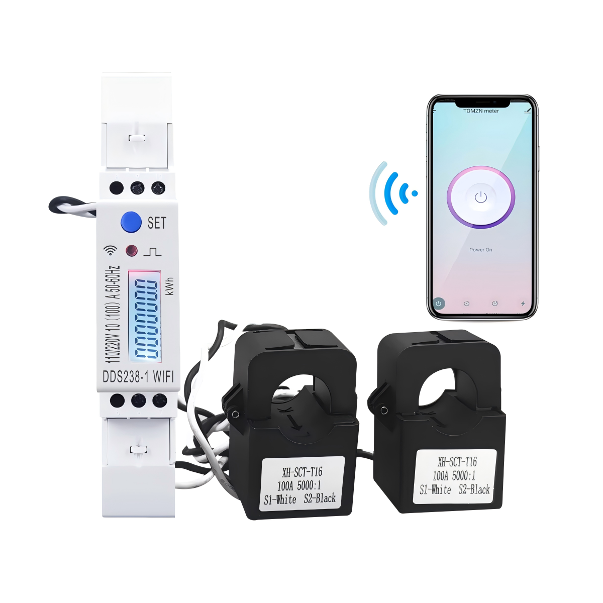 มิเตอร์วัดพลังงานอัจฉริยะแบบ W - Energy Meter Din Rail Wifi บทวิจารณ์และราคา