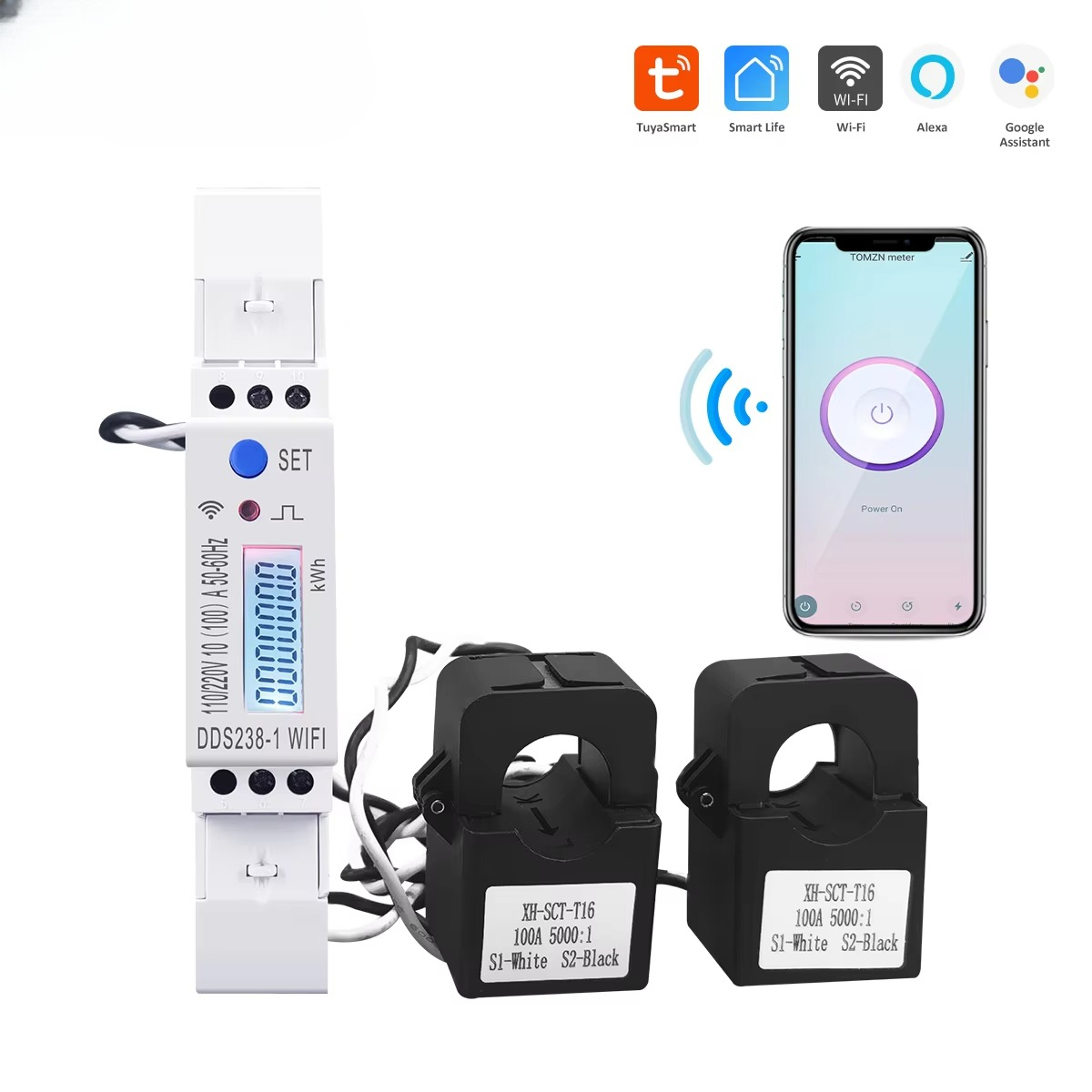 มิเตอร์วัดพลังงานอัจฉริยะแบบ W - Energy Meter Din Rail Wifi บทวิจารณ์และราคา