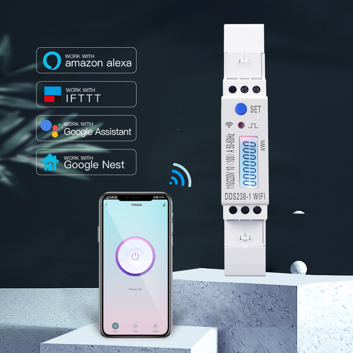 มิเตอร์วัดพลังงานอัจฉริยะแบบ W - Energy Meter Din Rail Wifi บทวิจารณ์และราคา