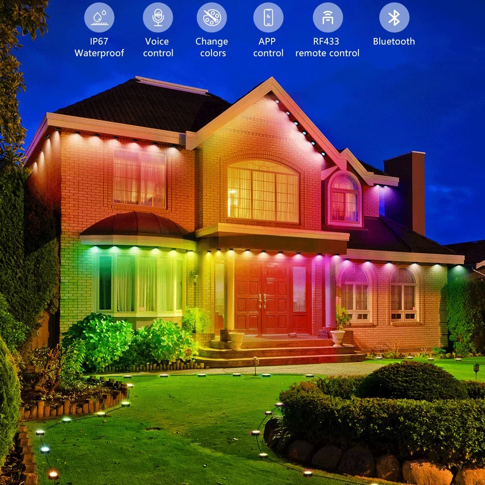 Tuya ไฟ LED ติดนอกบ้าน Wi-Fi,  - Smart Plug Outdoor Waterproof บทวิจารณ์และราคา