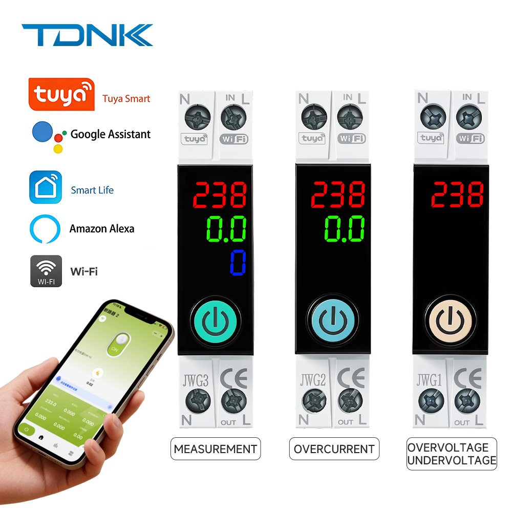 เบรกเกอร์อัจฉริยะติดราง DIN Tu - Energy Meter Din Rail Wifi บทวิจารณ์และราคา