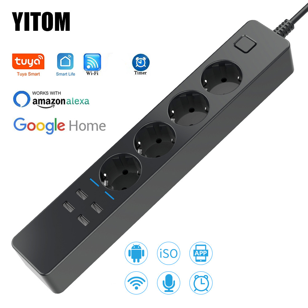 Smart Power Strip Wifi 4 EU Ou - Smart Power Strip 4 Outlet Usb บทวิจารณ์และราคา