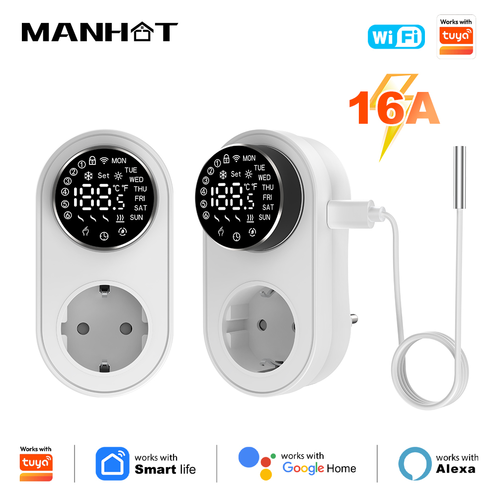 ปลั๊กอัจฉริยะ MANHOT พร้อมระบบ - Smart Socket 16A Tuya App บทวิจารณ์และราคา